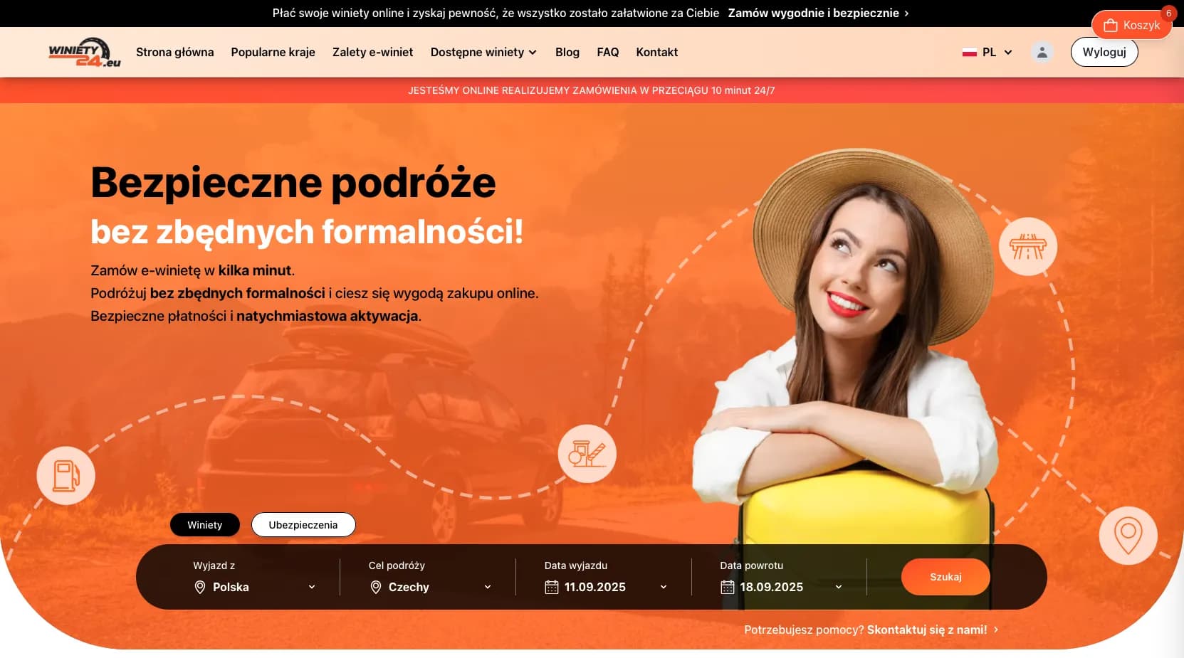 Winiety24 — platforma e-winiet na całą UE